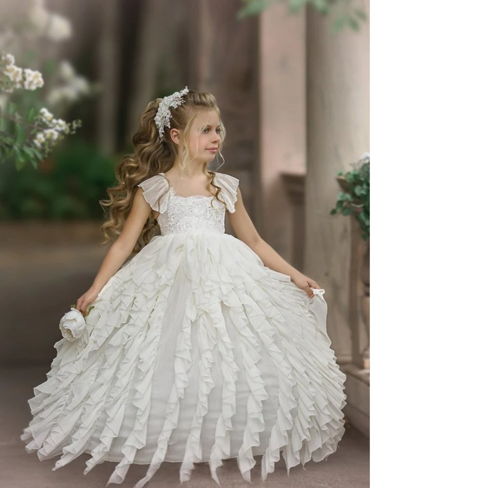 NWT Dollcake Frothy Frock Gown Dress Wedding Flower Girl limited edition Girls 4